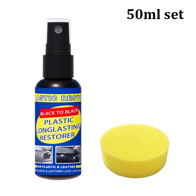Material to restore the plastic color in the car