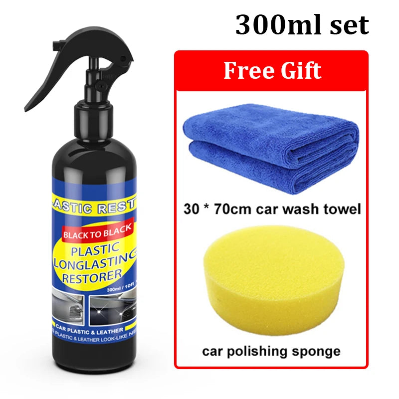 Material to restore the plastic color in the car
