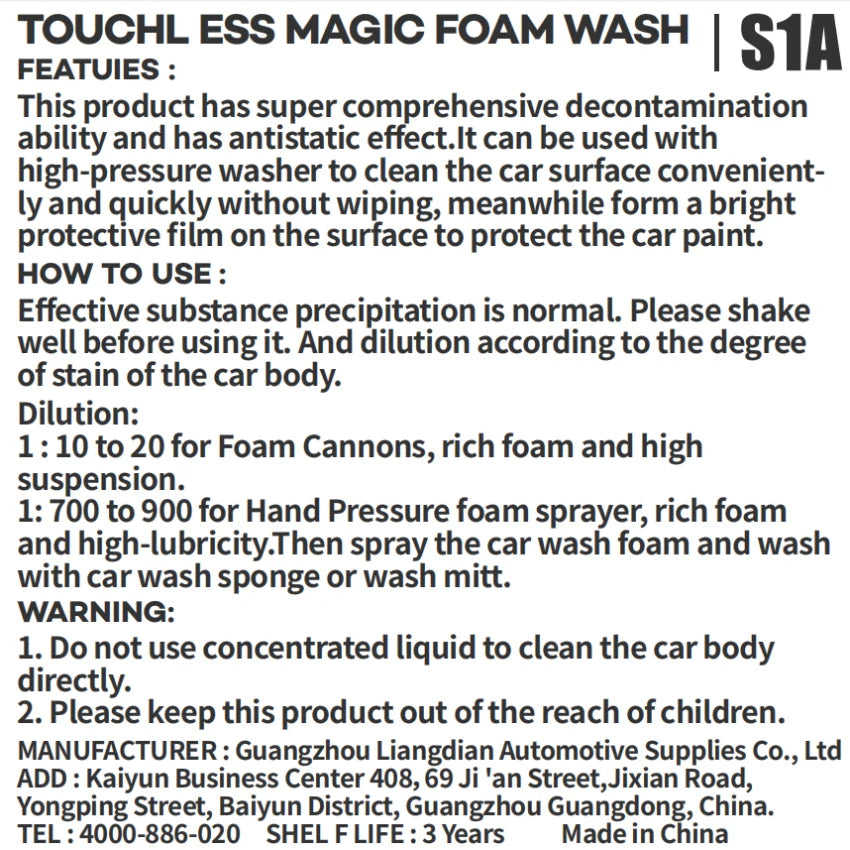 Foaming pink soap for all types of vehicles
