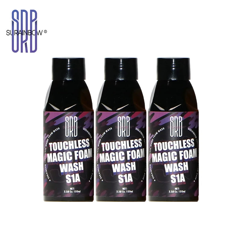 Foaming pink soap for all types of vehicles