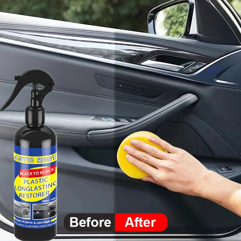 Material to restore the plastic color in the car