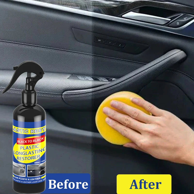 Material to restore the plastic color in the car