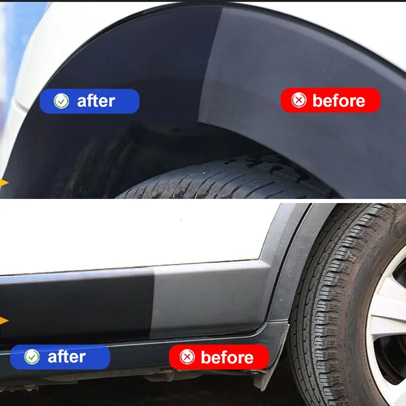 Material to restore the plastic color in the car